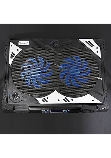 Rush RC828 Ironice Çift Fanlı Led Aydınlatmalı Laptop Notebook Soğutucu
