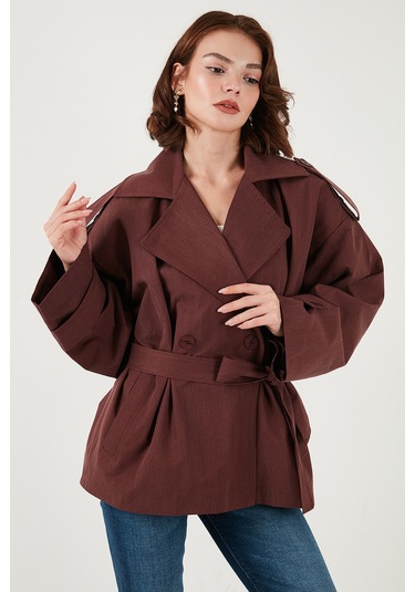 Lela Bayan Trençkot 6839609 Bordo Bordo