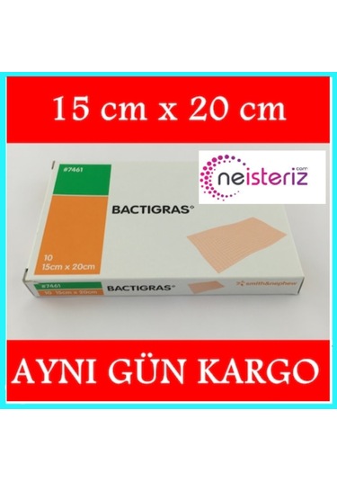 Smith&Nephew Bactigras Parafinli Antiseptik Tül Sargı Yara Bakım Örtüsü 15 x 20 CM