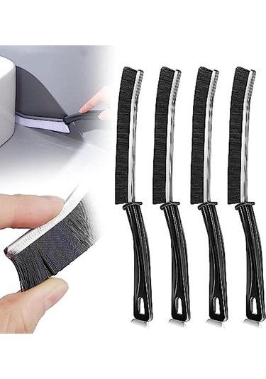 4 Adet Boşluk Temizleme Fırçası, Çok Fonksiyonlu Aralık Boşluğu Ekru