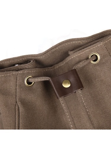 Xianwen Kadın Tuval Öğrenci Laptop Çantası Sırt Çantası Siyah Siyah