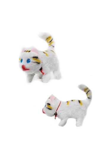 Oyuncak Kedi Sesli Pilli Yürüyen Kedi