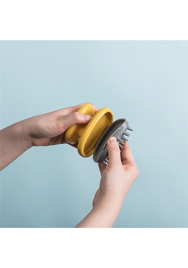 Suofeng Yumuşak Silikon Saç Masaj Fırçası - Islak Ve Kuru Saçlar İçin Rahatlatıcı Kafa Derisi Bakımı