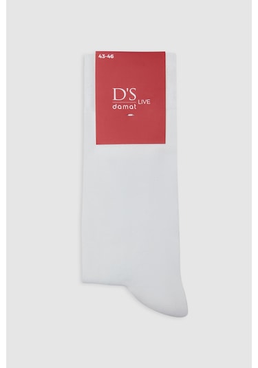 D's Damat Ds Damat Beyaz Pamuklu Çorap 4hf16ortcrp01 Beyaz