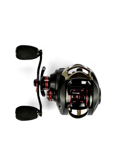 Xiyyadms Sol El 17+1 Porselen Rulmanlı 7.0:1 Hızlı Torklu Manyetik Fren Sistemi Baitcasting Olta Makinesi - Oxl Siyah Cnc Alüminyum Bobin