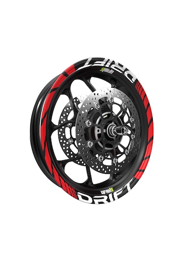 Mondial Drift Jant Şeridi Kırmızı