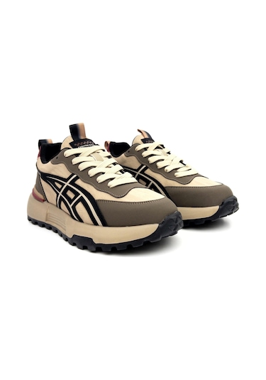 Guja 25k501-2 Erkek Bağcıklı Kalın Taban Sneaker Ayakkabı Kahve