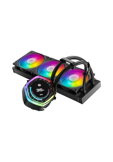 Cooler Master Masterliquid 360 Ion Lcd Argb 360 Mm Intel 1700p -amd Uyumlu Sıvı Soğutucu
