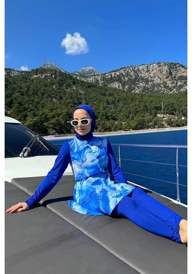 Kahijab Siena Tesettür Mayo - Mavi