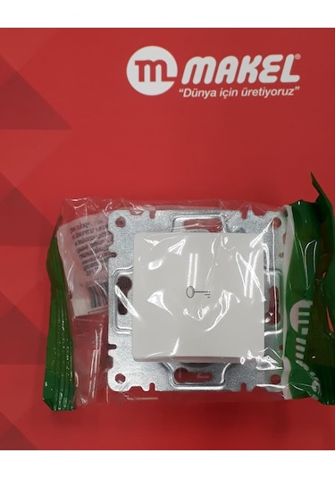 Makel lıllıum Beyaz Kapı Otomatiği Butonu - Çerçevesiz