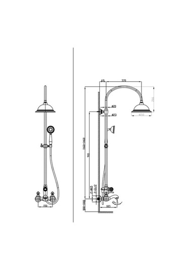 Eva Banyo Fontana Fm-0251 Krom Duş Ünitesi Diğer