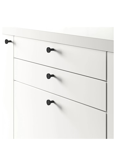 Ikea Bagganäs Topuz 21 Mm, 2 Adet Siyah