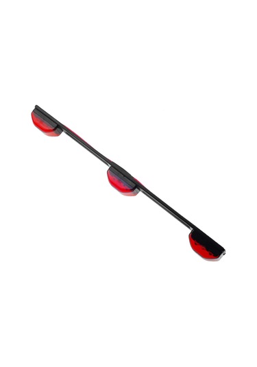 Kangvka 14" Kırmızı 3 Lamba Led Plaka Işık Çubuğu, Dodge Ram 1500/2500/3500 İçin Su Geçirmez, 9 Ledli, 12v Uygun, Basit Kurulum