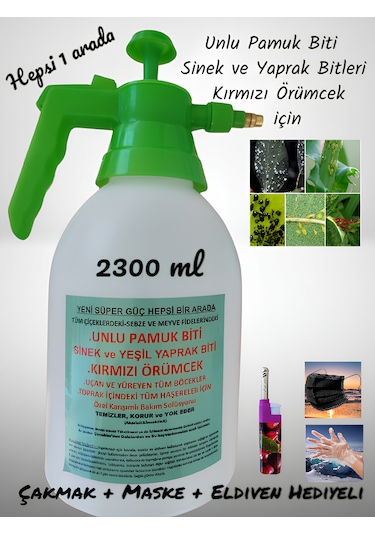 Çiçekler İçin Haşere İlacı Yaprak Biti,pamuk Biti,kırmızı Örmc.