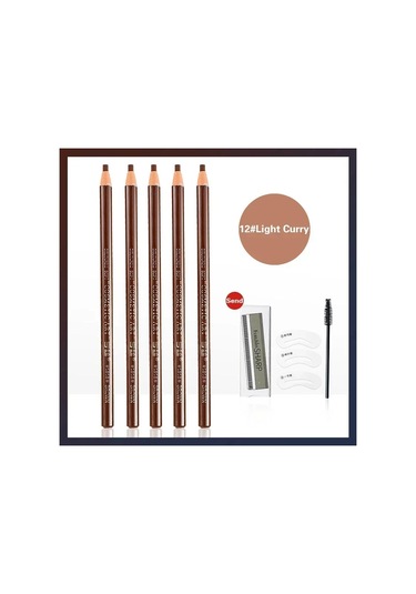 5 Adet Profesyonel Microblading Kalem Kalıcı Kaş Kalemi Dövme Su Geçirmez Sanat 5pcs-12 E10