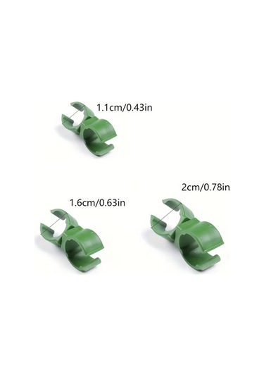 Gateesat 30 Adet 16 Mm Ayarlanabilir Bitklip Sarmaşık Ve Asma Destek Klipsi