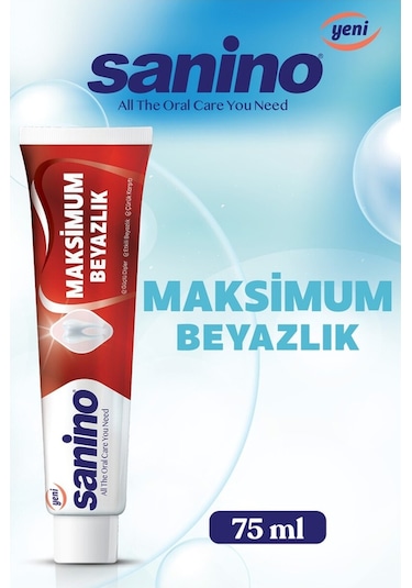 Sanino Maksimum Beyazlık Diş Macunu 75 ML