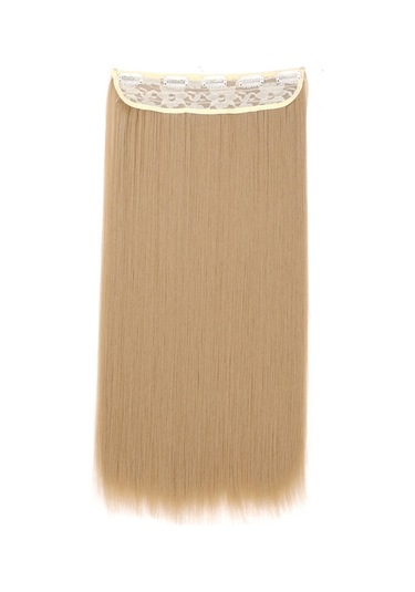 Kadın Kızlar İçin Postiş Başına 5 Klip İle Sentetik Saç Uzantılarında 23.6 İnç Saç Uzatma Düz Klip