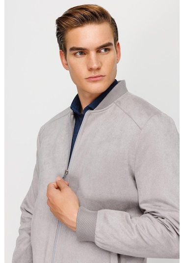 Igs Erkek Gri Standart Std Süet Mont Gri