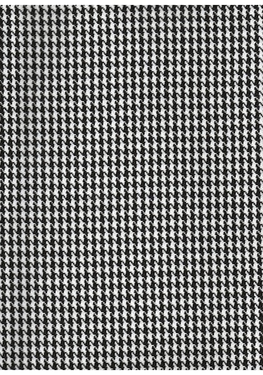 Enesar Home Keten Kaz Ayağı Döşemelik Kumaş Premium Dokuma Siyah Beyaz 100 x 140 cm