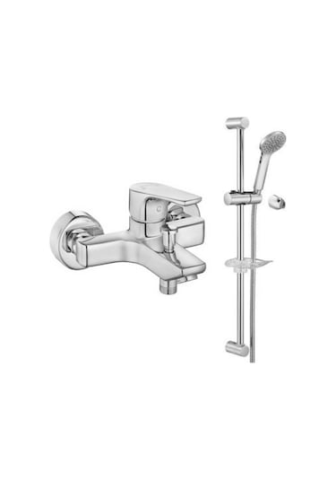 Eca Niobe 482 Banyo Bataryası + Eca Spil Sürgülü Üst Takım Set 2'li Krom