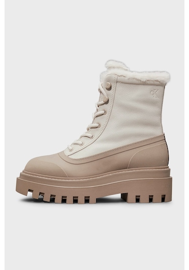 Calvin Klein Bayan Bot Yw0yw01557 0hg Bej Bej