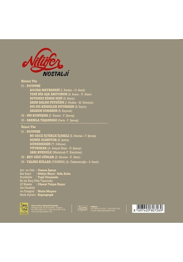 Nilüfer - Nostalji Plak