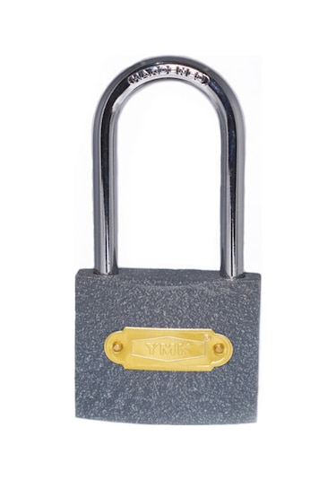 Eko Gri Döküm Uzun Kancalı Asma Kilit 38mm Çok Renkli