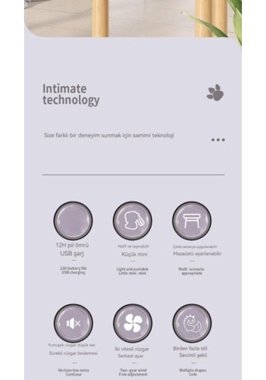 Usb Mini El Fanı - Mavi 4knnhd Mavi Yok Usb 1.000 Adetten Az