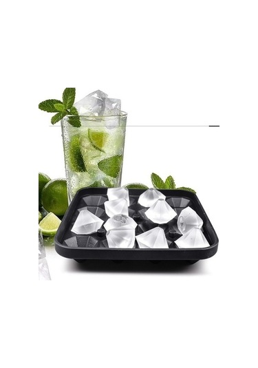 Ulzyvf Createtech Siyah Silikon Kutusu Elmas Buz Bölmesi Ambition 2-16 Adet - Dayanıklı Saklama Çözümü Siyah Siyah