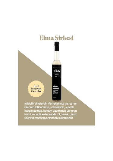 Alta Naturel Doğal Fermente Elma Sirkesi 500 ML