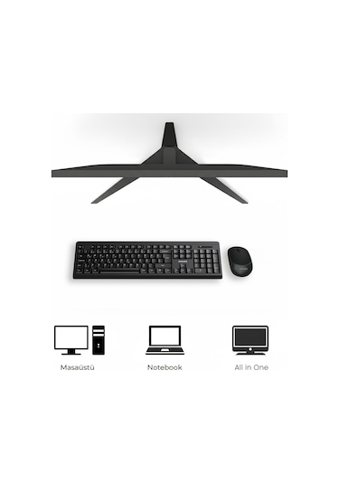 Philips SPT6324 Kablosuz Türkçe Q Klavye & Mouse Seti