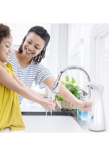 Geeroyoo Otomatik Köpük Sabunluk - Sensörlü El Dezenfektanı 200ml Banyo & Mutfak İçin Beyaz