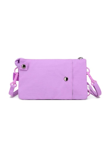 Smart Bags Mikro Poly Kumaş Uzun Askılı Kadın Cüzdanı 3343 Lila