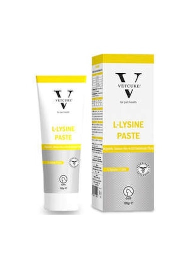 Vetcure L-lysine Kedi Bağışıklık Ve Solunum Yolu Destekleyici Paste 100 Gr