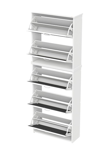 Modilayn Verve Asma Antre 72x194x26 Cm Lik 5 Düşer Kapak 10 Göz Bölmeli Ayakkabılık Antrasit - Beyaz Modilayn Verve Asma Antre 72x194x26 Cm Lik 5 Düşer Kapak 10 Göz Bölmeli Ayakkabılık Antrasit - Beyaz