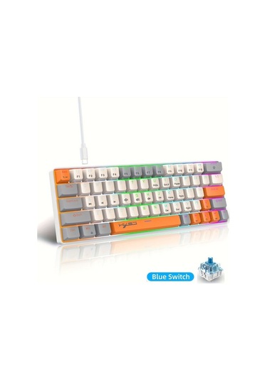 Fastbuy Mini Mekanik Klavye, Dizüstü & Mac Uyumluluğu, Kompakt Tasarım, Windows, Kablolu