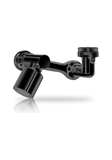 Qianfan Döner Musluk Genişletici,1080 Döner Musluk Havalandırıcı Gümüş