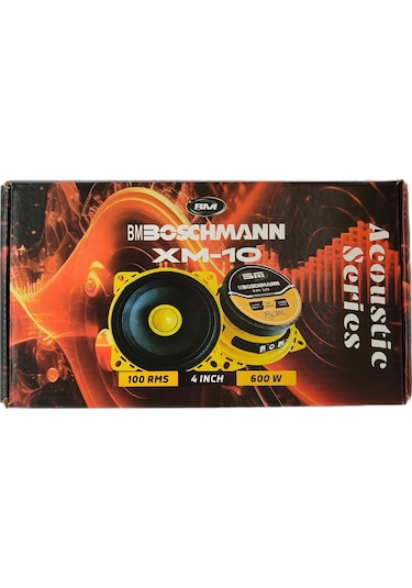 Boschmann Xm-10 Acoustic Seri 10 Cm Midrange 600w Maksimum 100w Rms