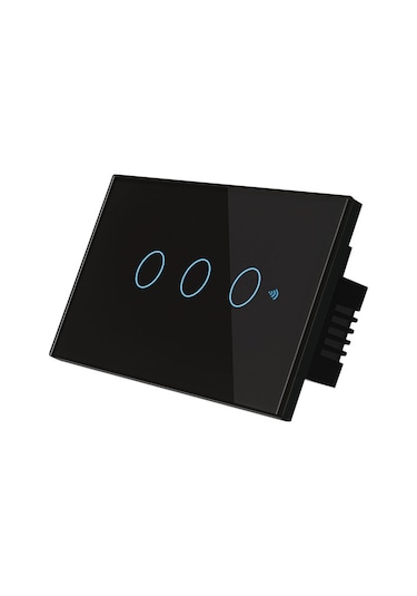 Teltree Tuya Akıllı Anahtar - Alexa Ses Kontrolü, 3 Yollu, Wifi Uzaktan Kumandalı, Sıfır/nötr Uyumlu, Beyaz 1-gang