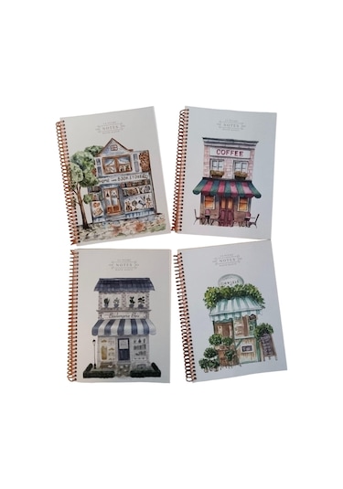 Keskin 80 Yaprak 16.5x22.5cm Kareli Spiralli Kareli Karton Kapak