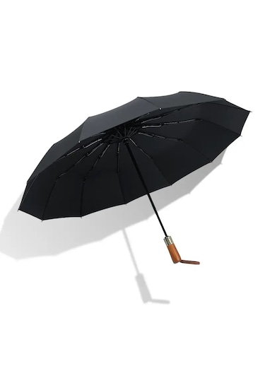 Bliss Umbrella Ahşap Saplı Şemsiye Siyah