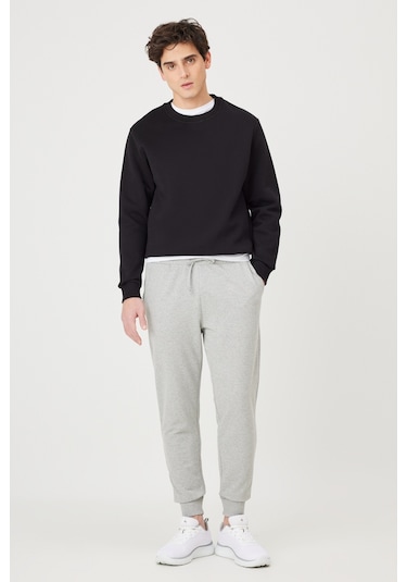 AC&Co / Altınyıldız Classics Standart Fit Normal Kesim Pamuklu Baskılı Cepli Erkek Eşofman Altı Gri Melanj AC&Co / Altınyıldız Classics Standart Fit Normal Kesim Pamuklu Baskılı Cepli Erkek Eşofman Altı Gri Melanj