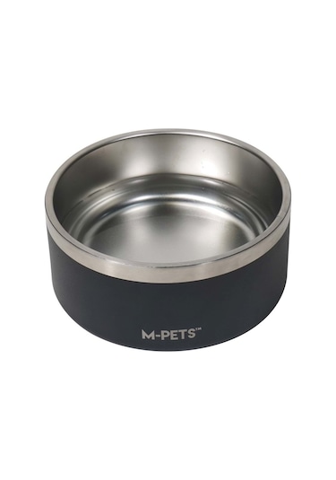 10530699 M-pets Eskımo Çift Cidarlı Mama Kabı 2l Black