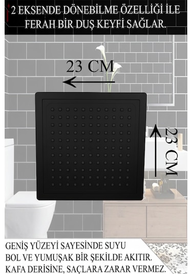 469845 Lavabo Banyo Bataryası Robot Duş Takımı Musluk Armatür Siyah Beyaz Krom Renk Krom - Siyah