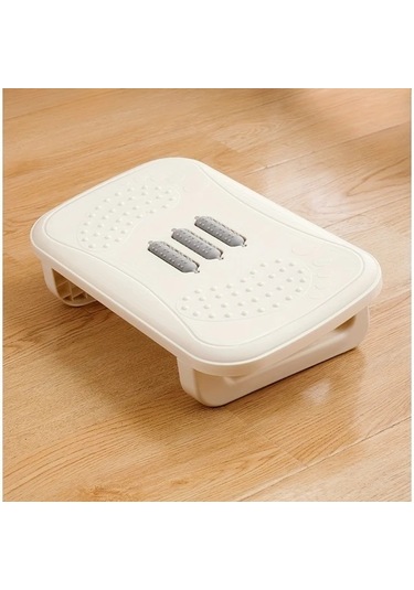 Chuangyinshop Portable Masa Altı Beyaz Masajlı Ayak Dinlendirici Tabure Yatak Odası Oturma Beyaz