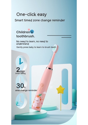 Eastmeeetwest--elektrikli Çocuk Diş Fırçasının Altı Fırça Başlığı Sarı