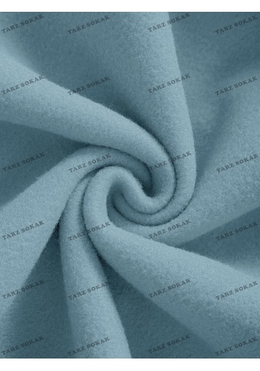 Y2k Trend Sezon Unisex Retro Sweatshırt Kapşonlu Kod 1719 Trz1630 Mavi