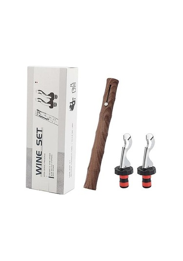 Taşınabilir Şarap Şişesi Açacağı Retro Kırmızı Şarap Şişesi Açacağı Şarap Şişesi Tirbuşon Folyo Kesici Cork Çektirme Bar Aracı Piston Tipi Şarap Tıpaları