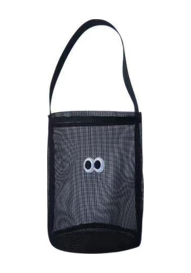 Novahub Sevimli Gözler File Plaj Kovası Çantası - Yaz Koleksiyonu Lacivert Lacivert